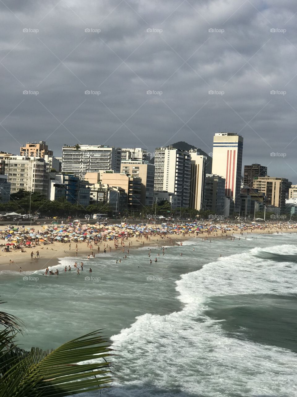 Rio beach in brazil paradise