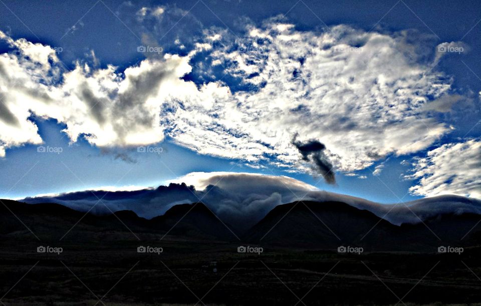 Clouds over the mountains . Clouds over the mountains 