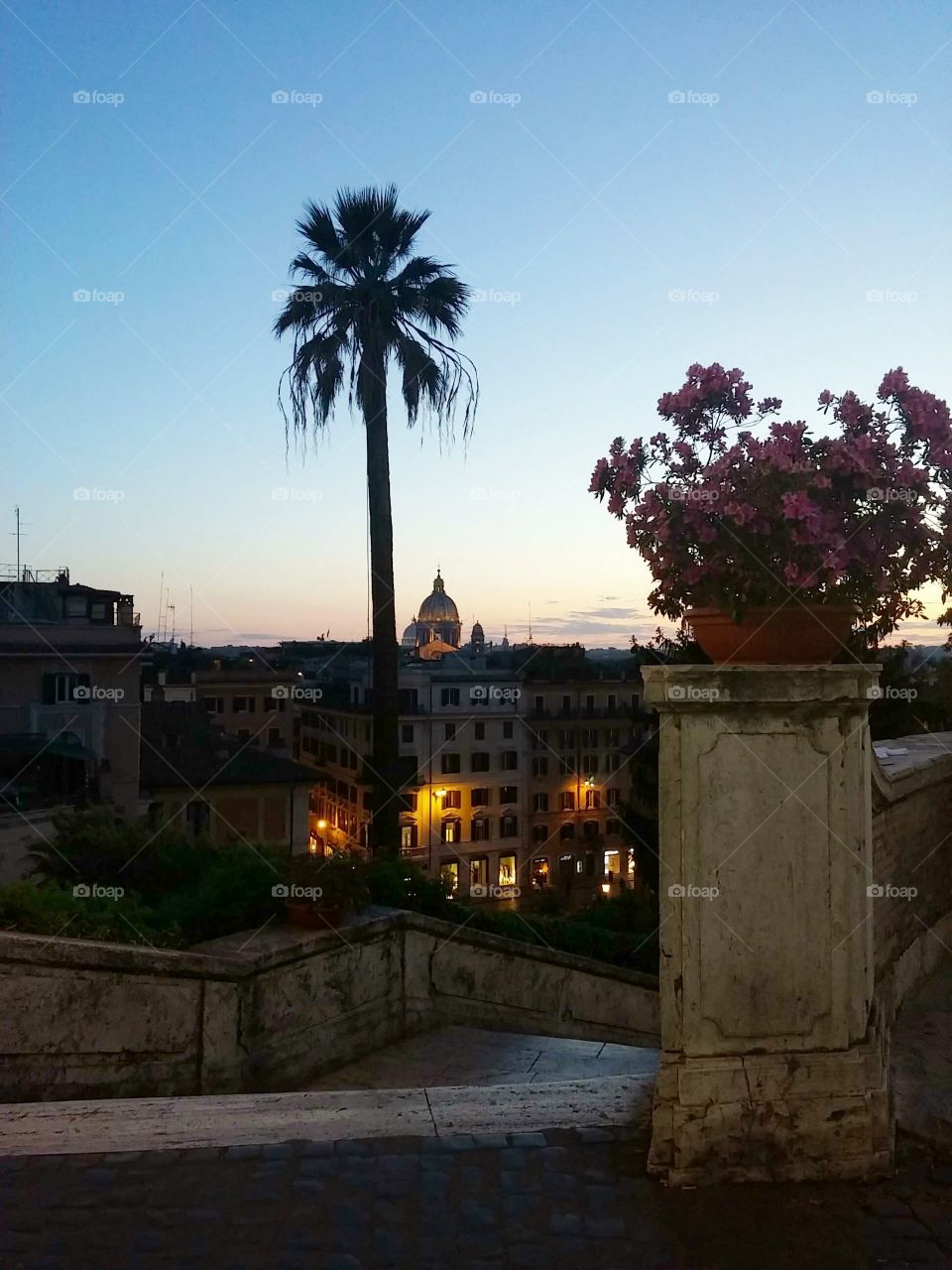 Rome, Italy at sunset