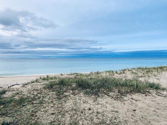 Sandy beach on Lake Superior in the Upper peninsula  of Michigan