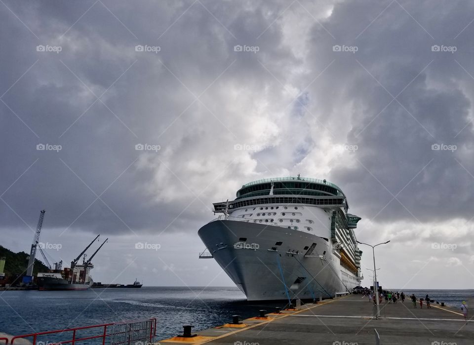 Royal Caribbean Freedom of the seas Ported Phillipsburg St Maarten