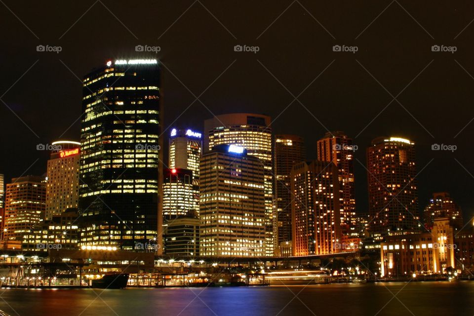 SYDNEY, AUSTRAIA THE SYDNEY HARBOUR BUSINESS BUILDINGS