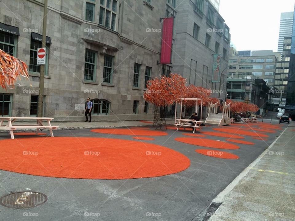 beautiful artificial trees in Montreal 