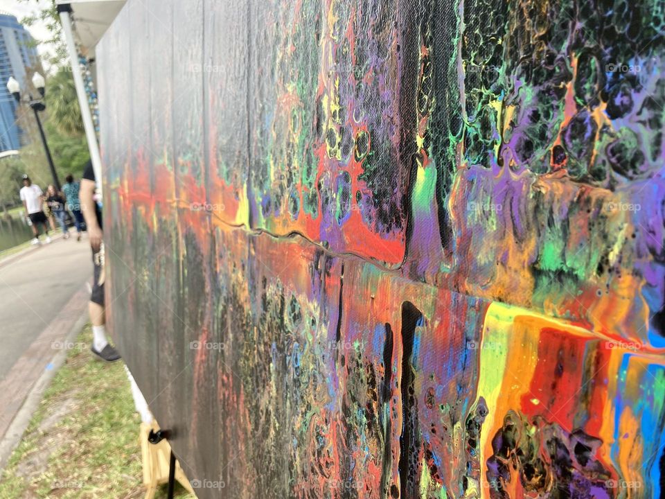 Rainbow pride colors