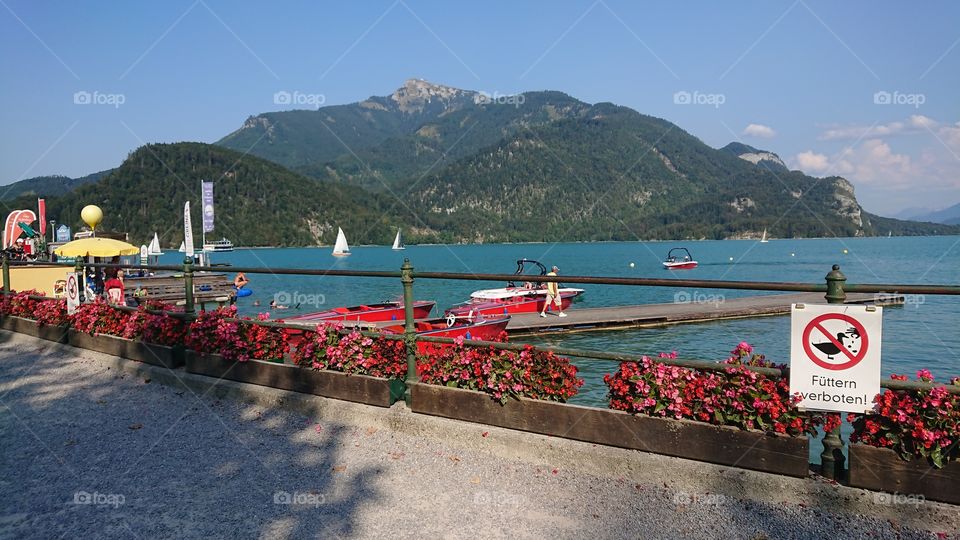 St Gilgen Austria: A Delightful Austrian Town on Lake Wolfgang See.