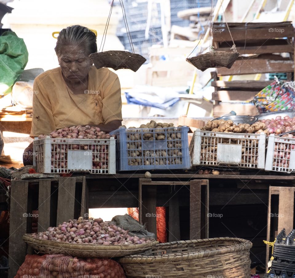 Myanmar local market always charming