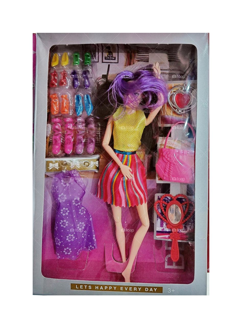 a doll set in the shop.