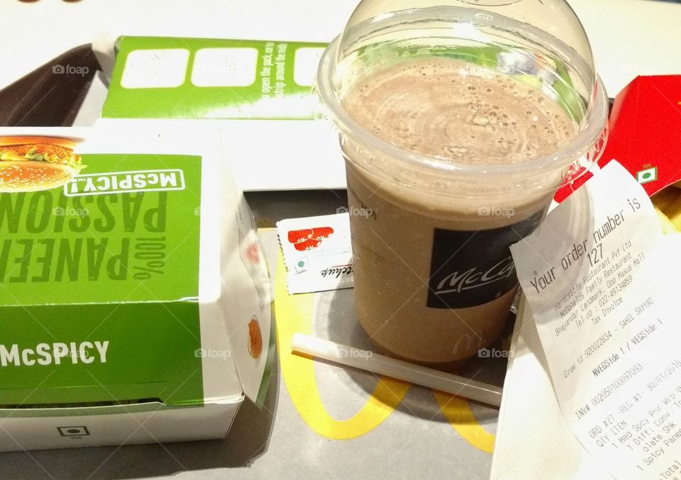 Mc Spicy panner burger Meal