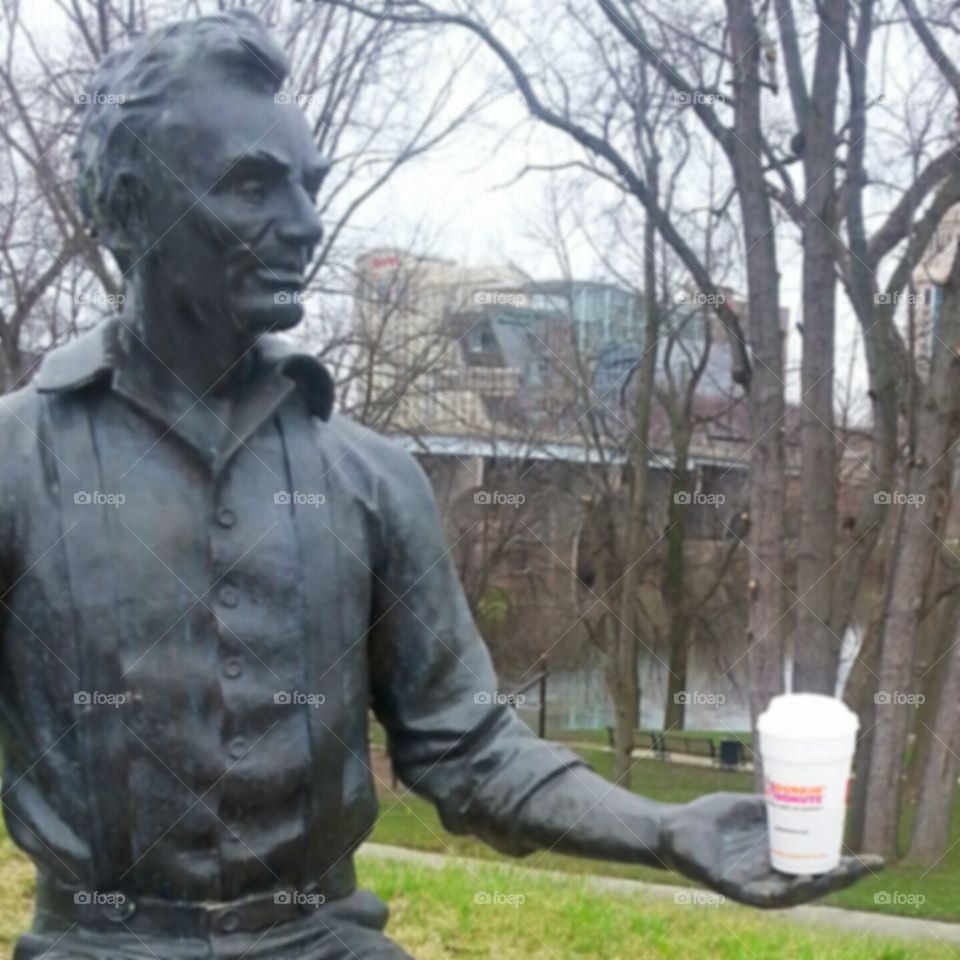 Abraham Lincoln likes Dunkin:)
