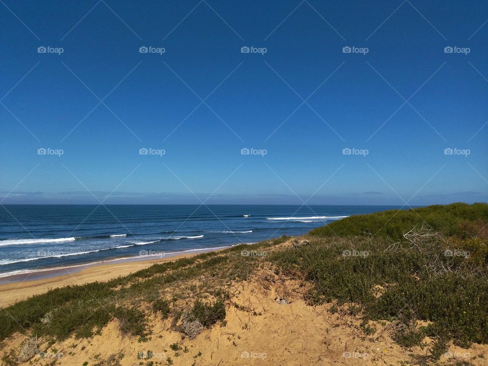 Beach and blue sky