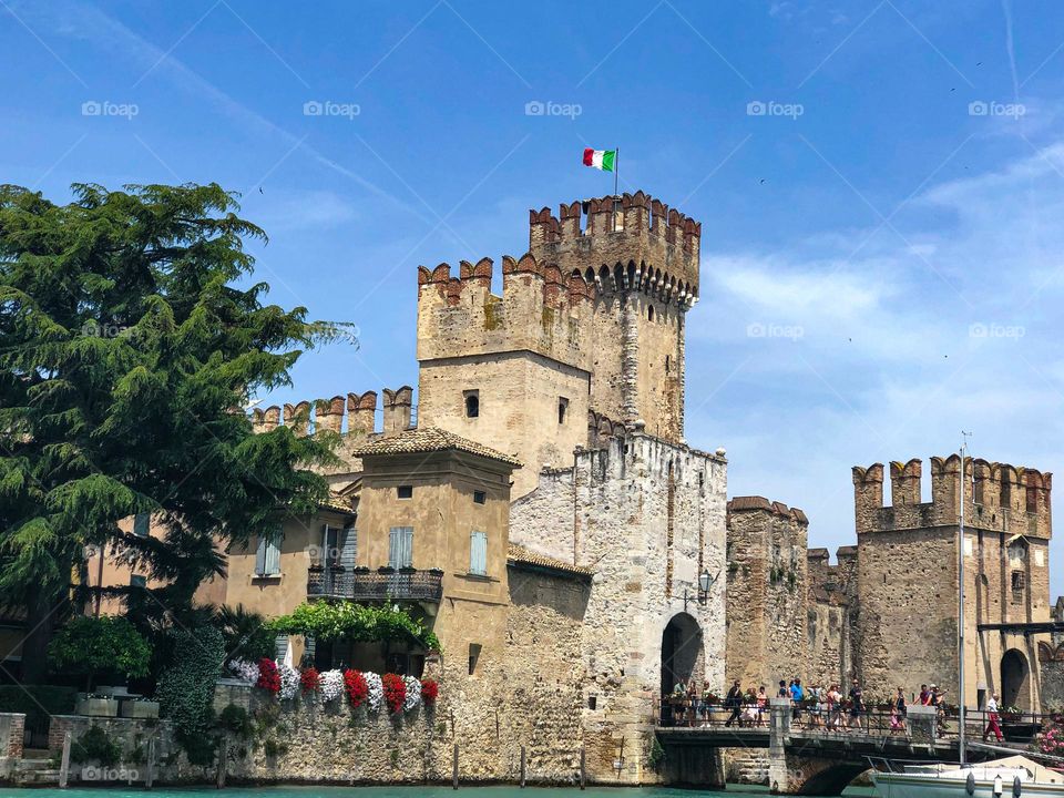 Castle in Sirmione Italy