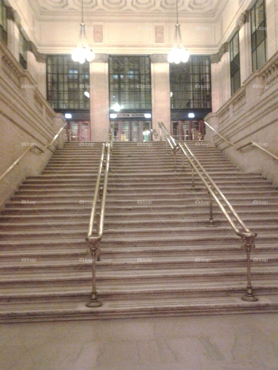 Stairs at Union Station Chicago 