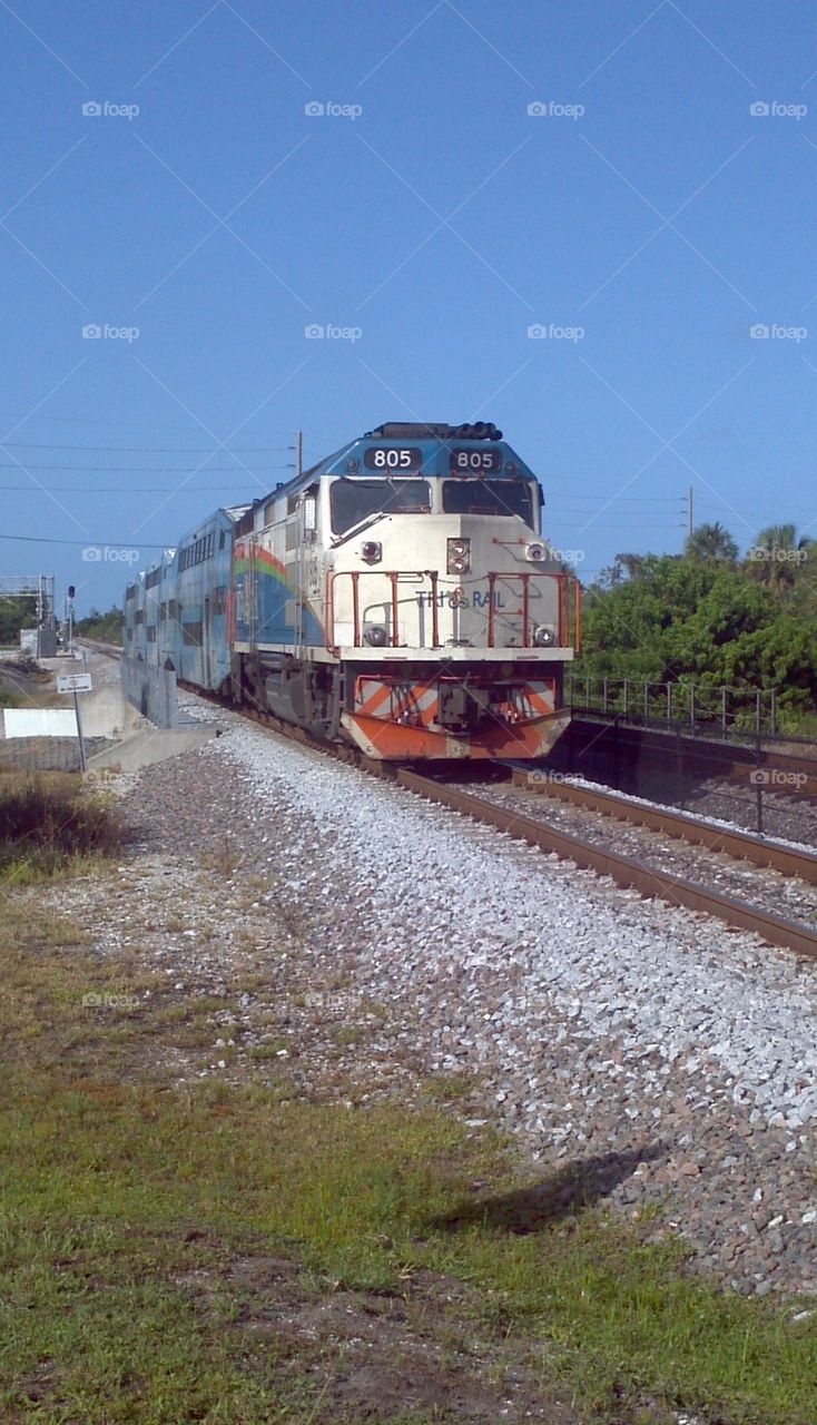 Tri-Rail Commuter Train - Boca Raton, Florida