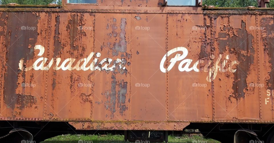 old locomotive in Revelstoke Canada