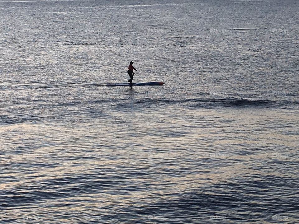 Paddle boarding