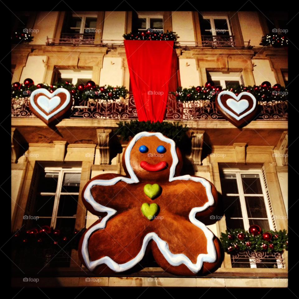 strasbourg place de la cathédrale christmas gingerbread man by Giorgomihalos