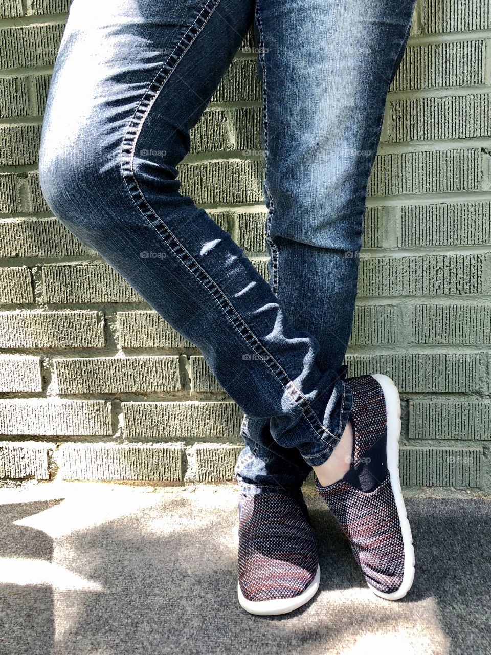 Leaning Against the Wall