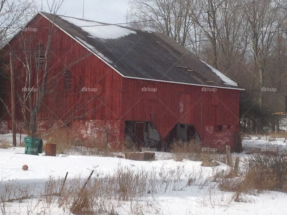 The old red barn.