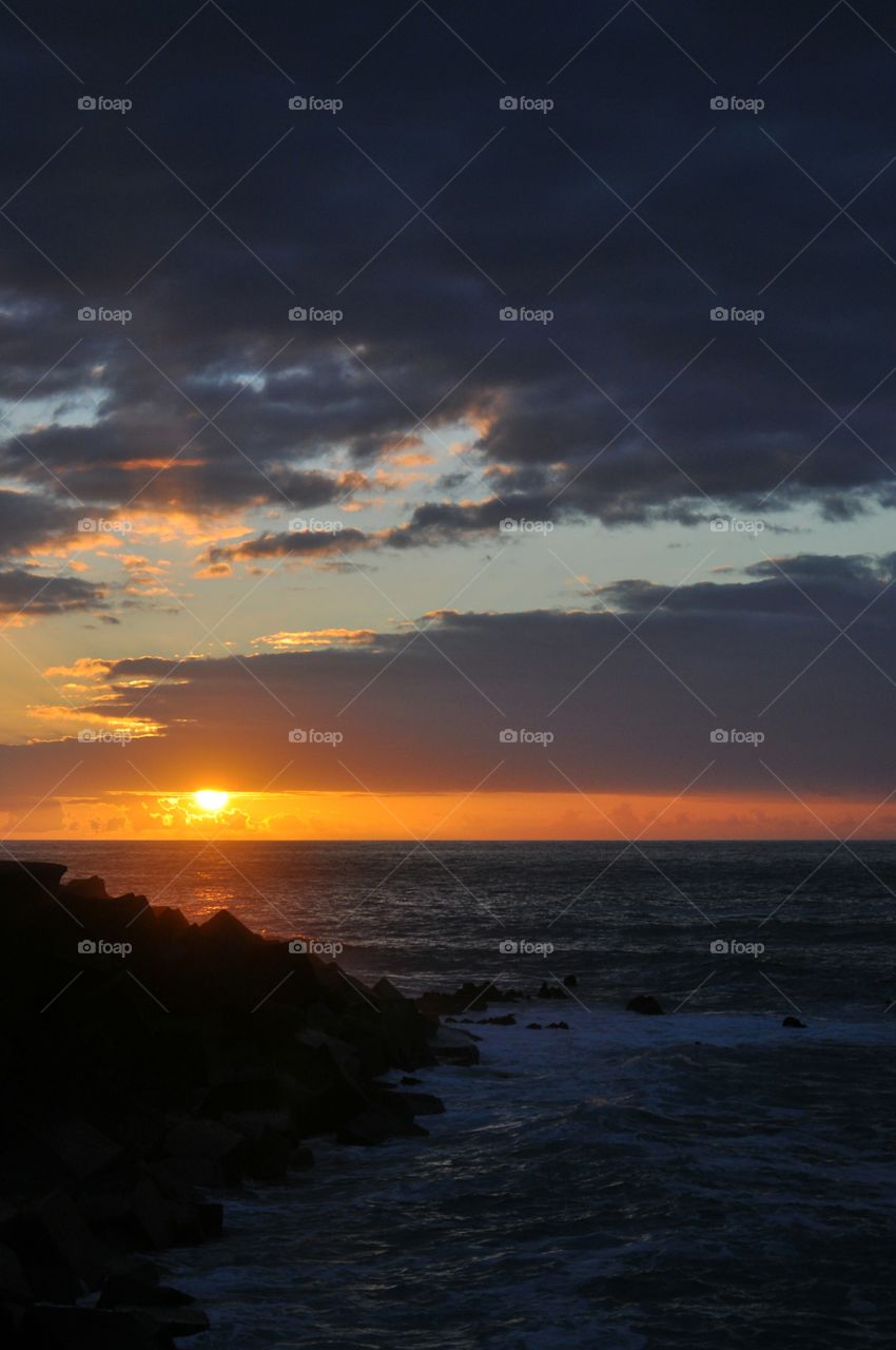 tenerife island sunset