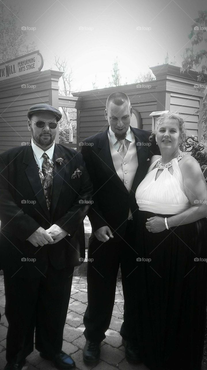 Mother father and son