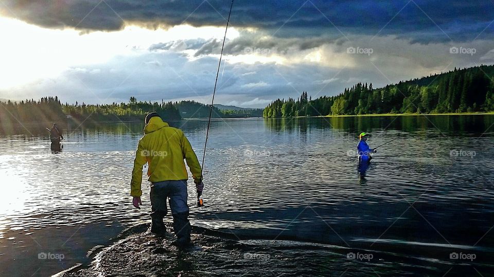 Storming fishing weather