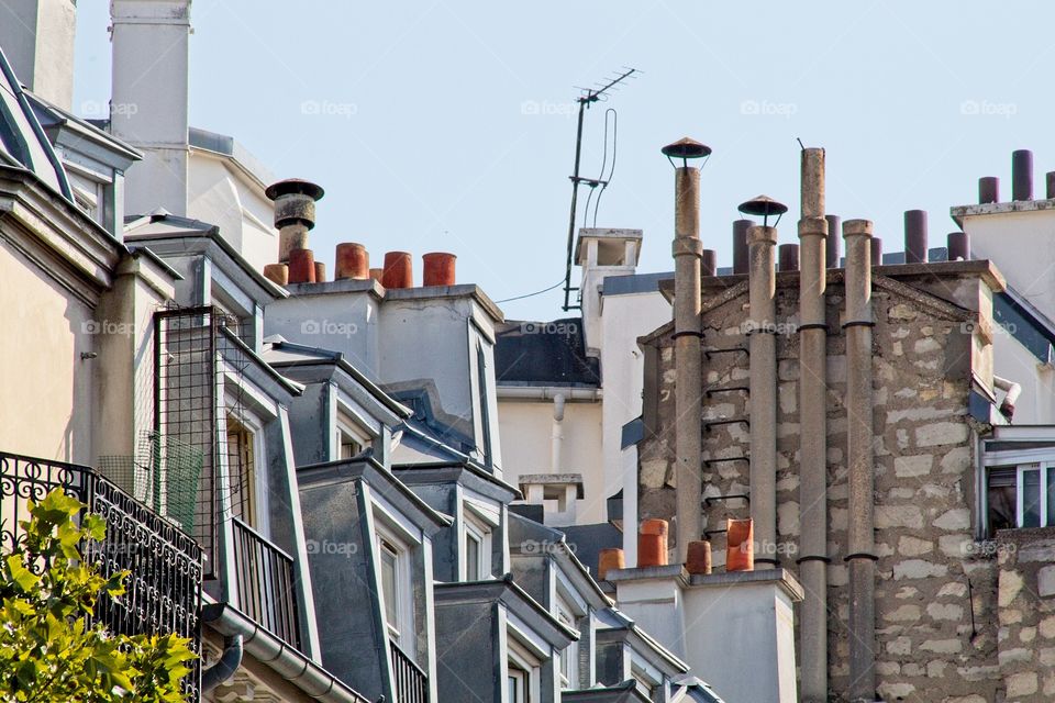facade of the house in paris