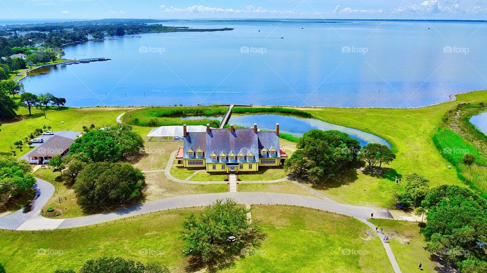 The historic whalehead mansion in the Corolla NC 