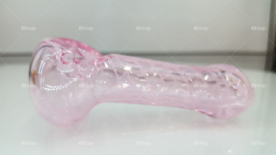 pink glass pipe