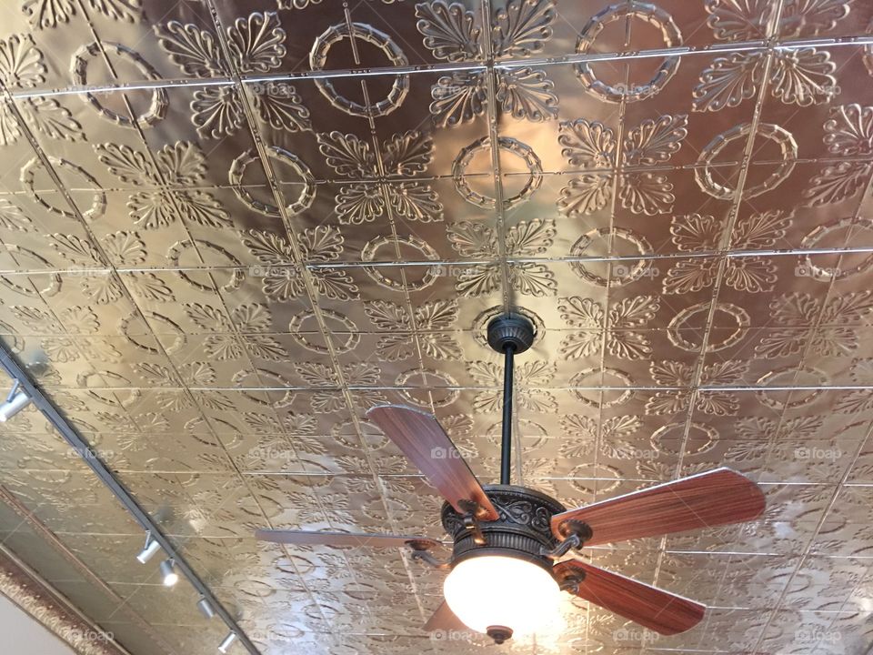 In the museum is this lovely ceiling made with such detailed pattern. Modernized