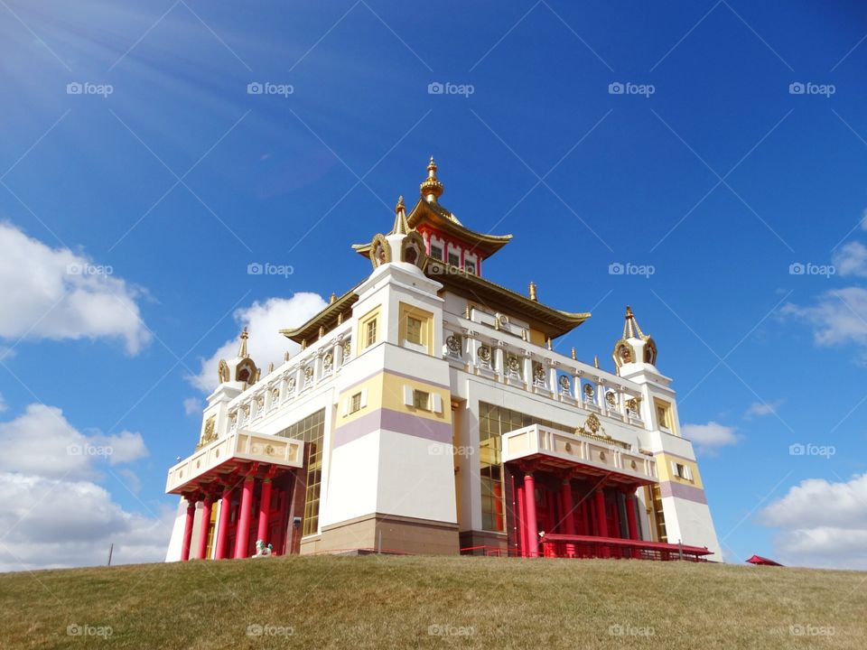 The Golden Adobe of Buddha Shakyamuni, Republic of Kalmykia, Elista, Russia