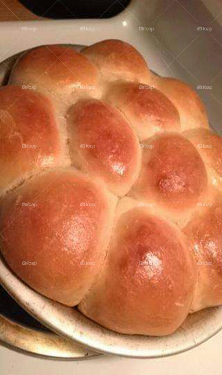 fresh baked homemade dinner rolls