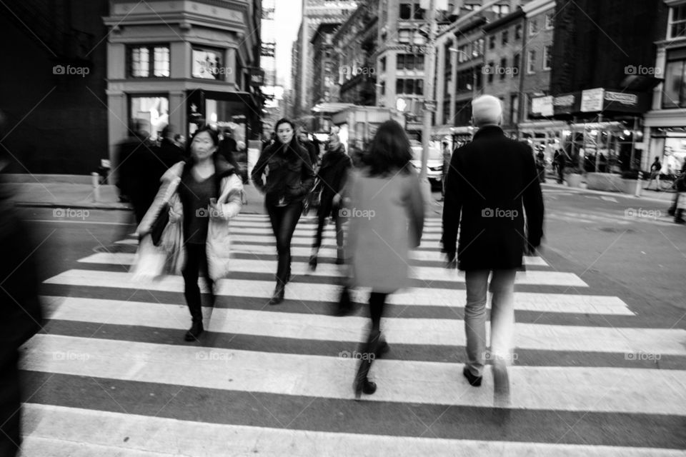 Crosswalk in new York city