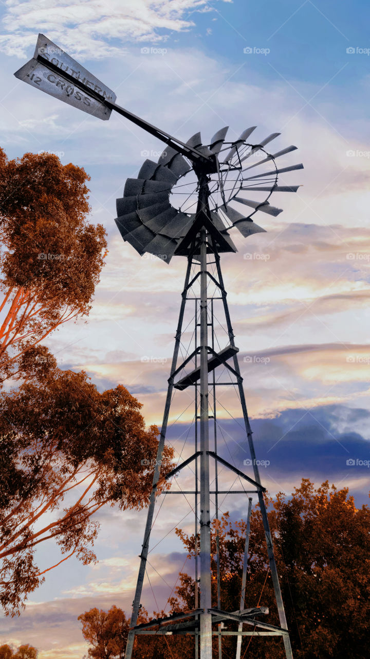 Sunset Over The Windmill