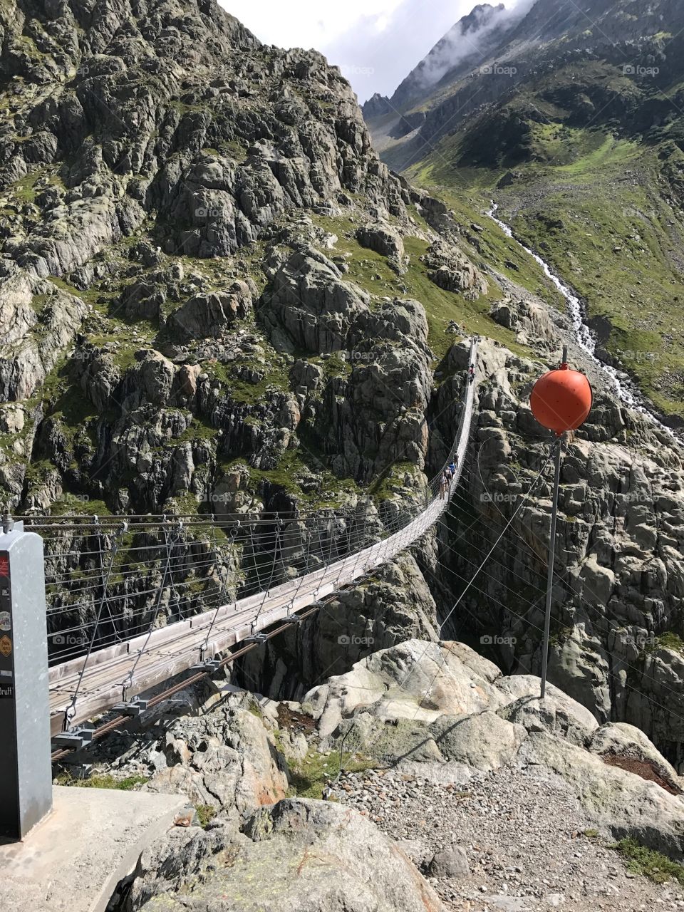 Bridge on a Swiss mountain