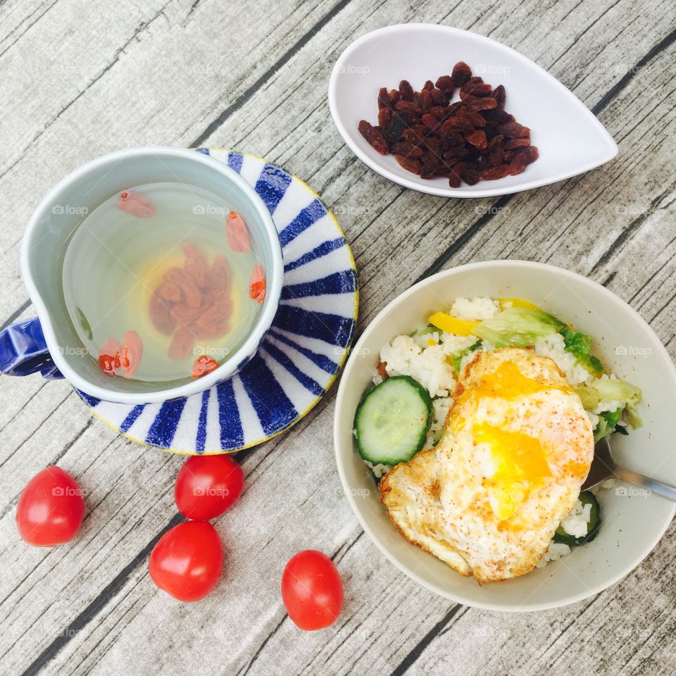 Nutrition and healthy life begins from breakfast