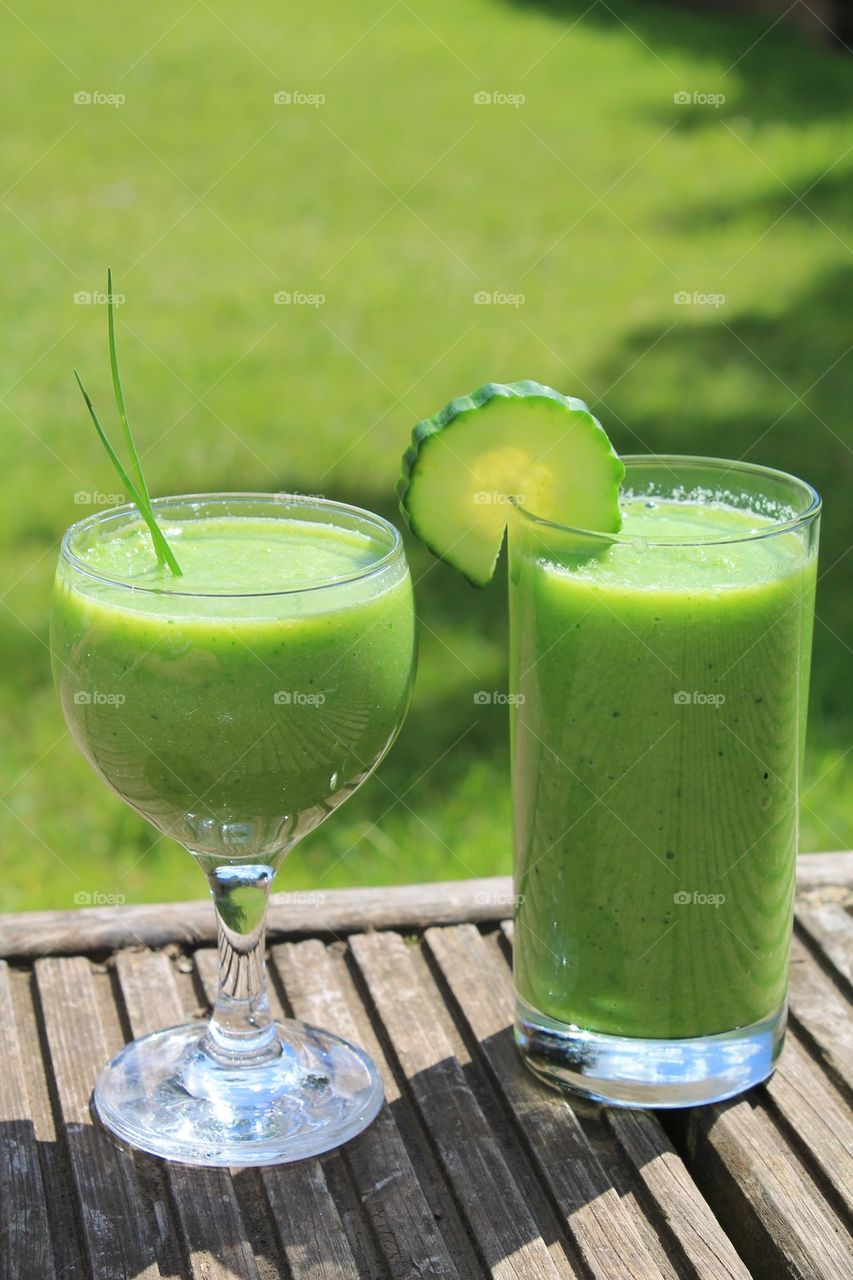 Protein shake vegetable smoothie