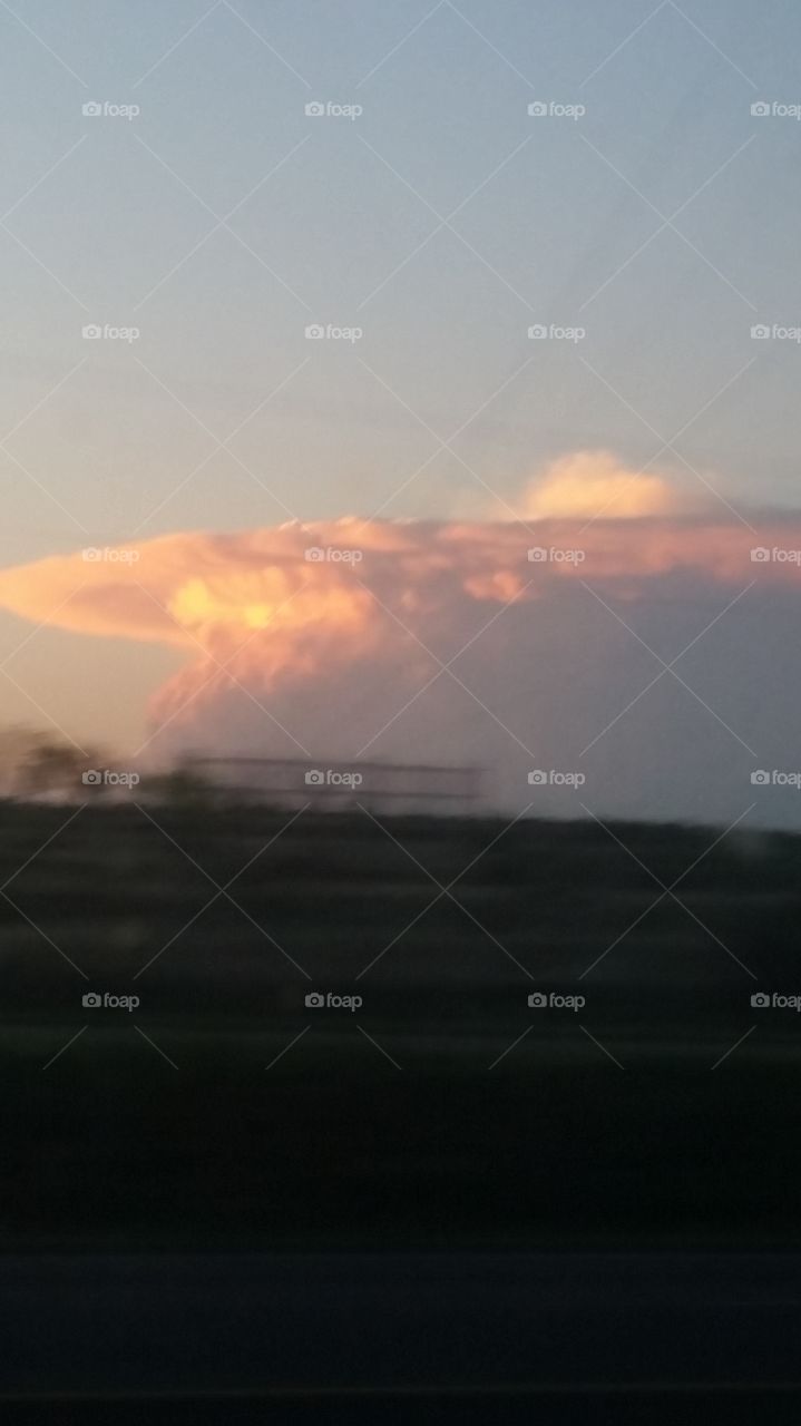 strange shelf cloud