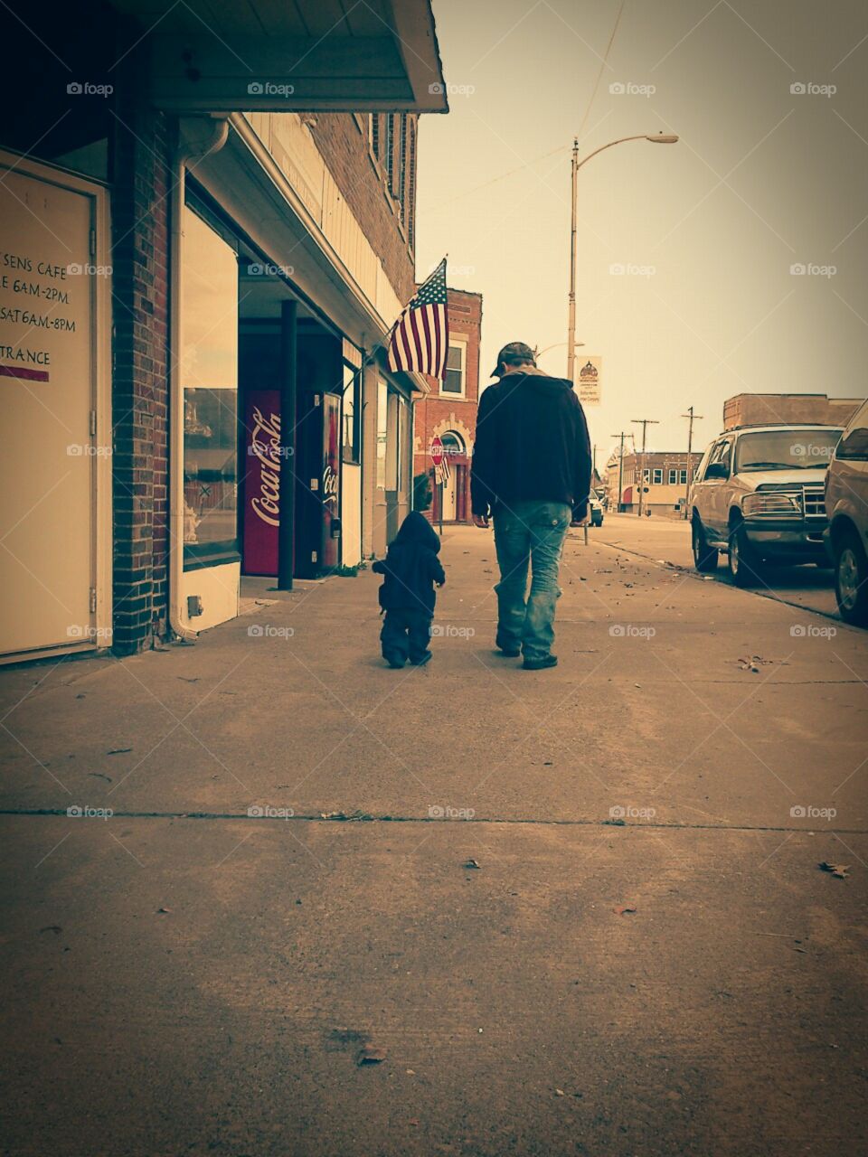 walking with daddy