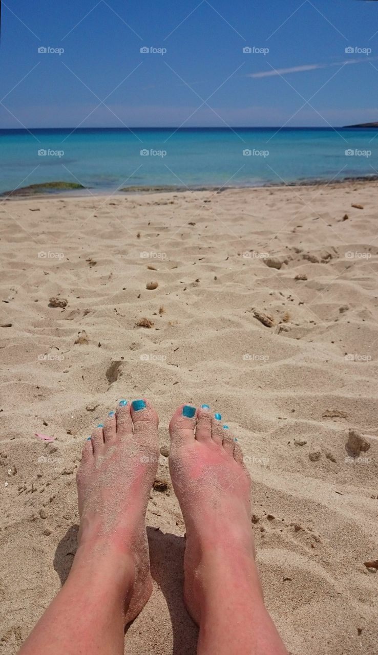 On the beach