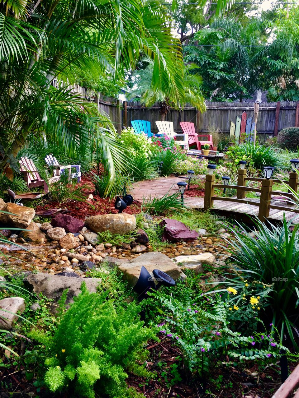 My backyard retreat. Where I come to feel enormous peace and the beauty of God's creativity. 