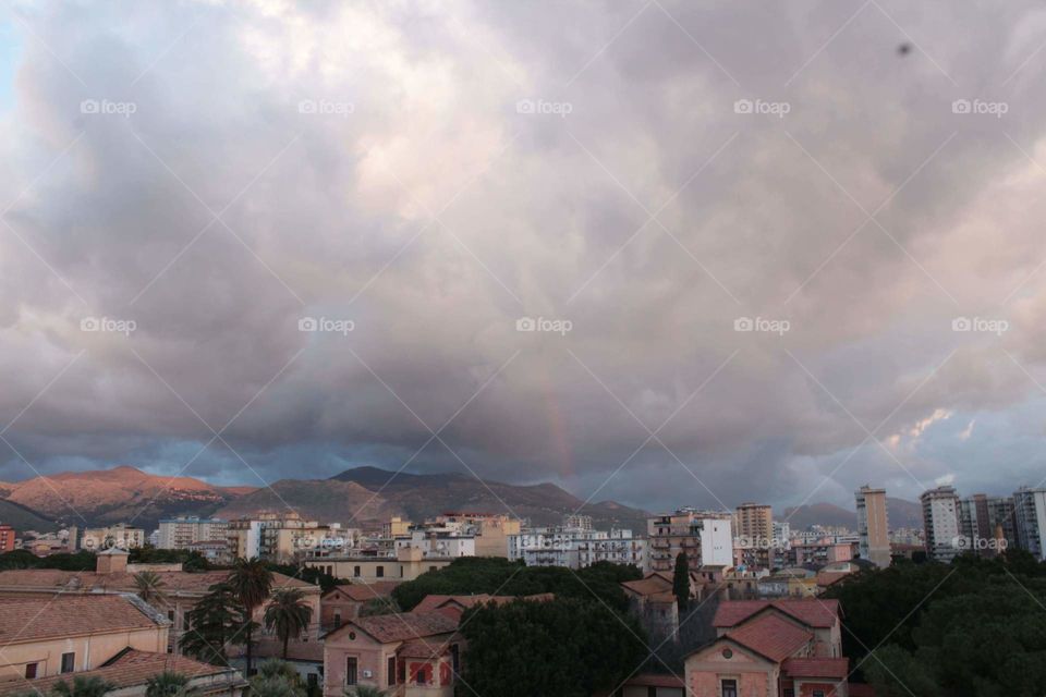 Palermo in Sicilia. Vista da corso Calatafimi