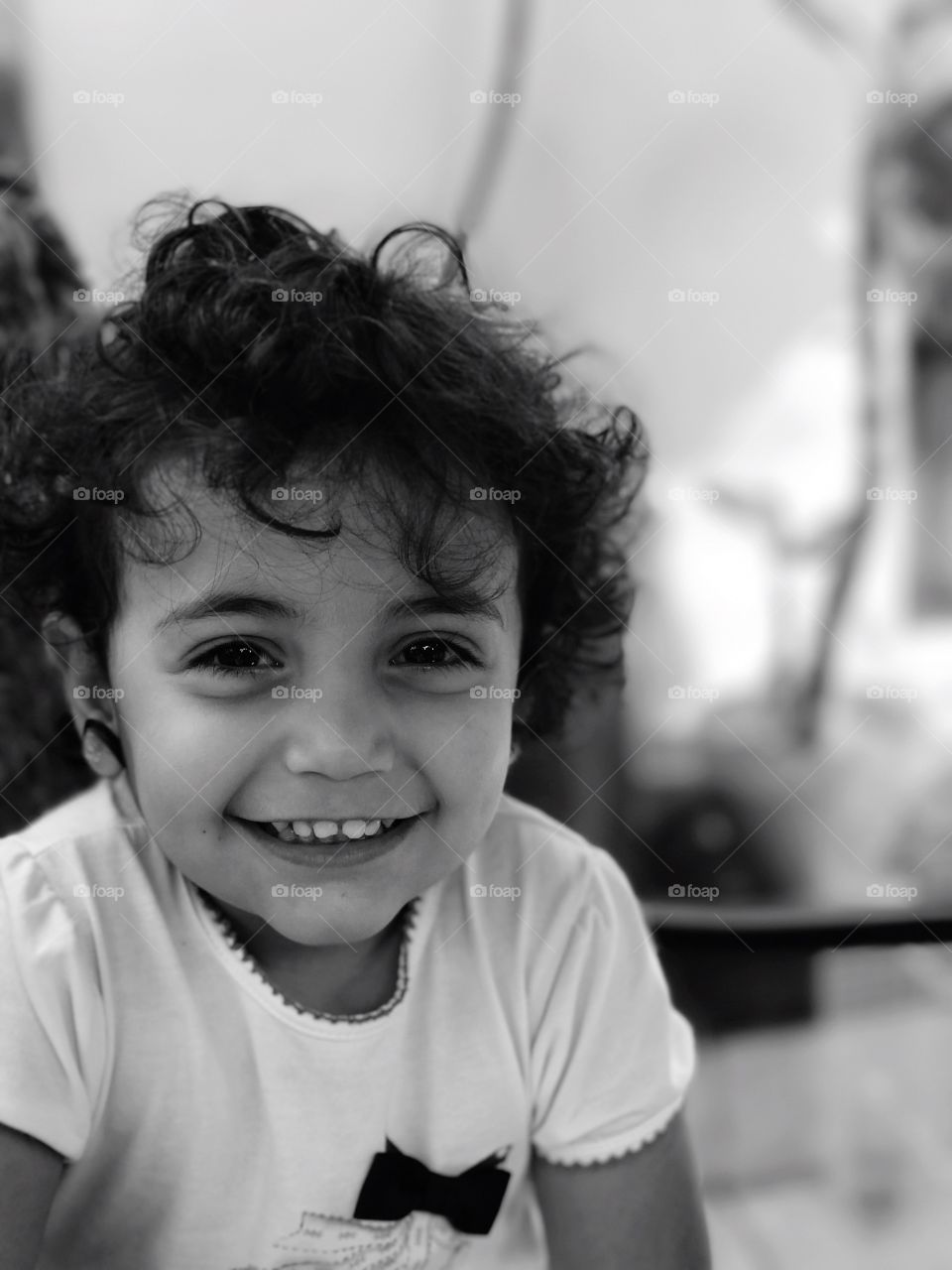 Close-up of laughing girl