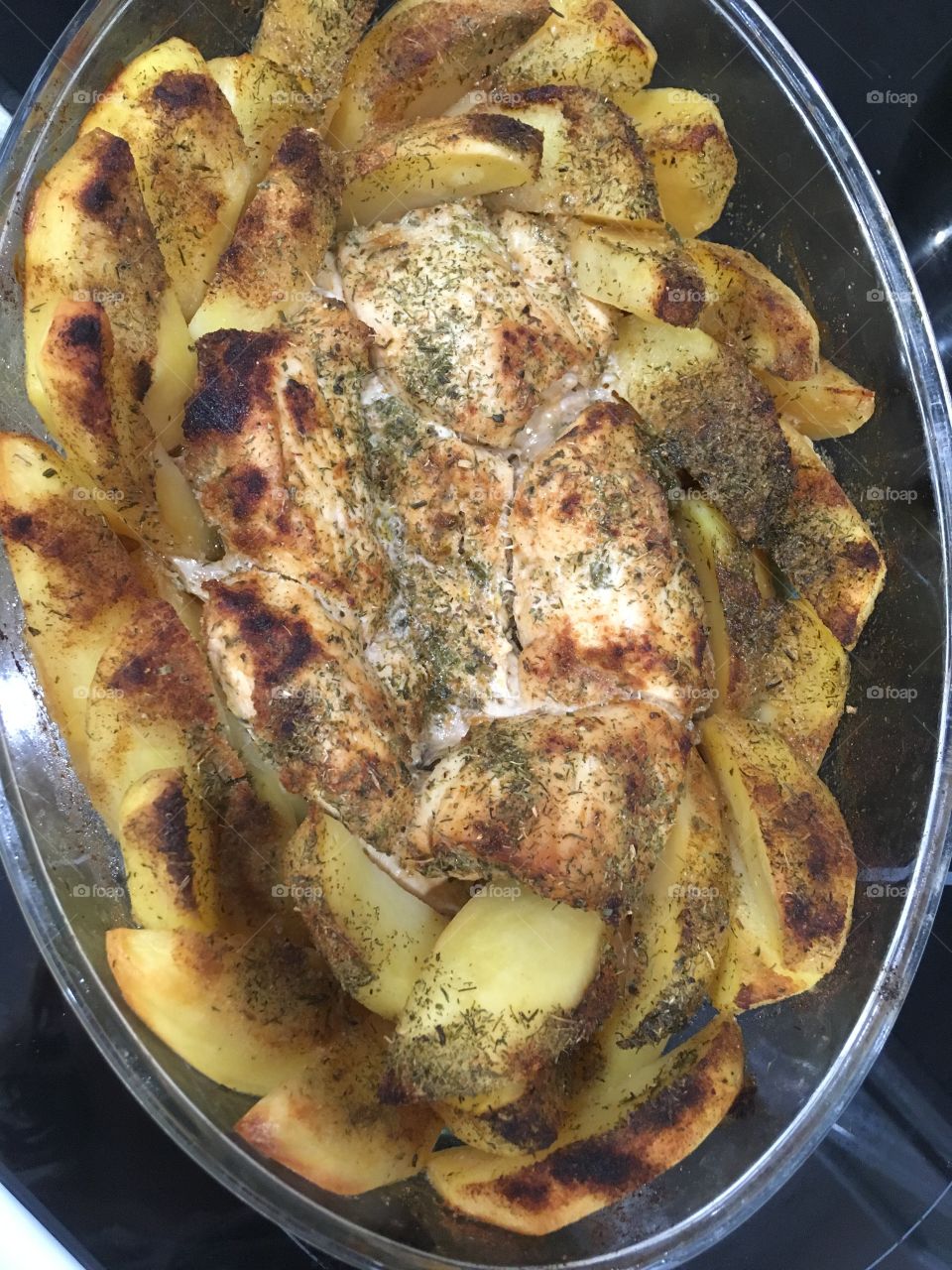 My diner : Chicken and potatoes 🥔