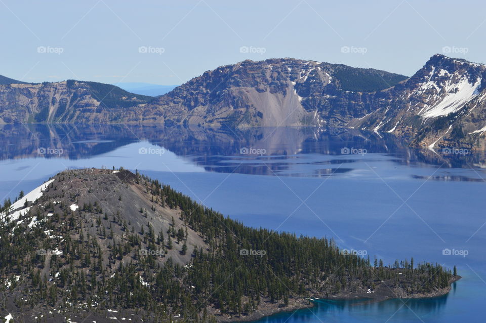 The beautiful waters of Crater Lake