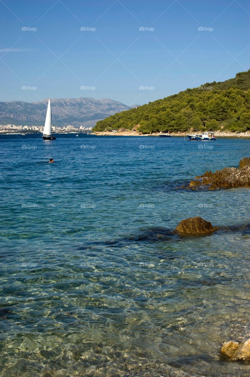 The Adriatic Sea in Croatia 