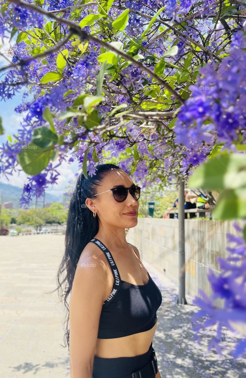 The nature skin through the camera 