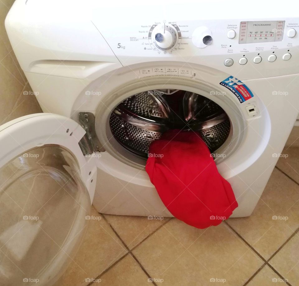 The tired washing machine