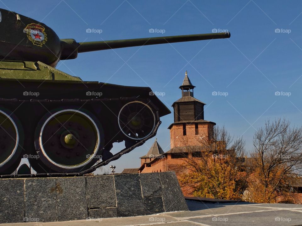 Peace. . This WW 2 tank is staying at Kreemlin territory in Nizhni Novgorod, Russia. 