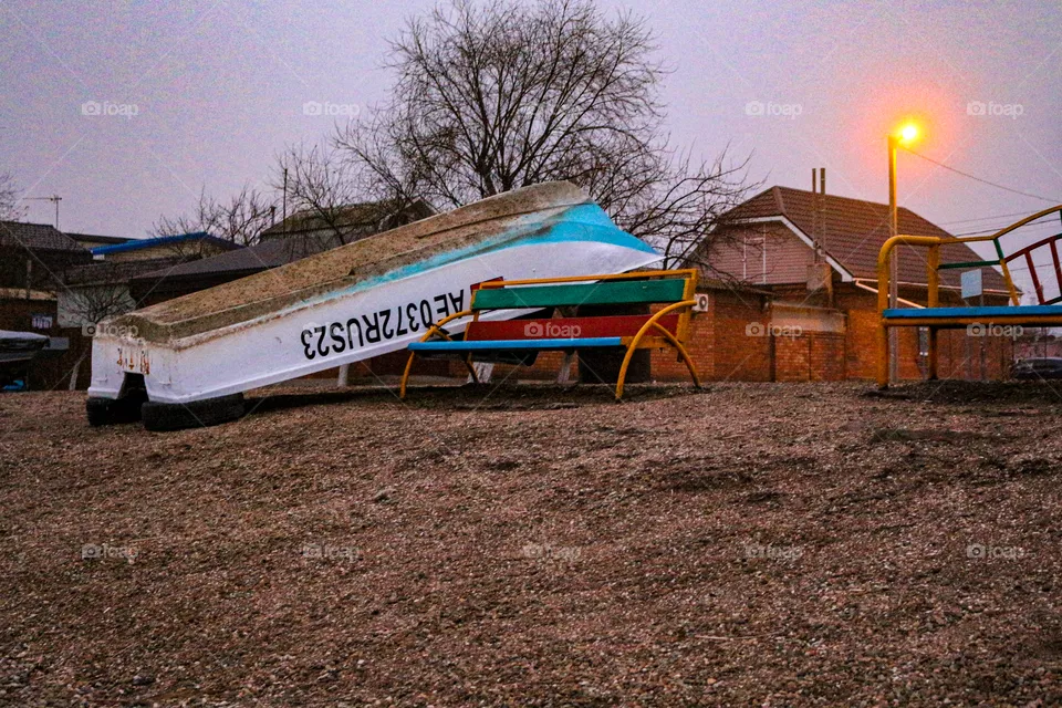 boat on the shore
