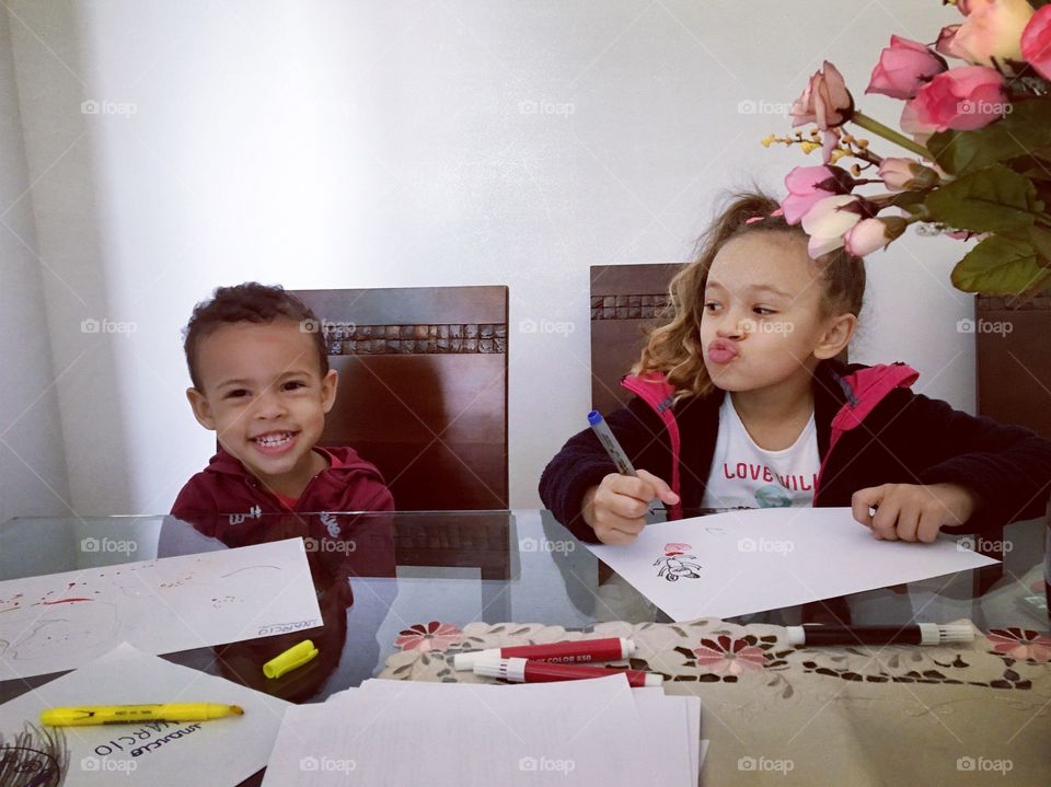 children playing at Grandma's house